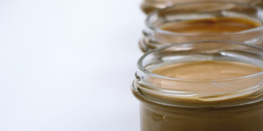 Creamy & Delicious Peanut Butter Smoothie in a jar