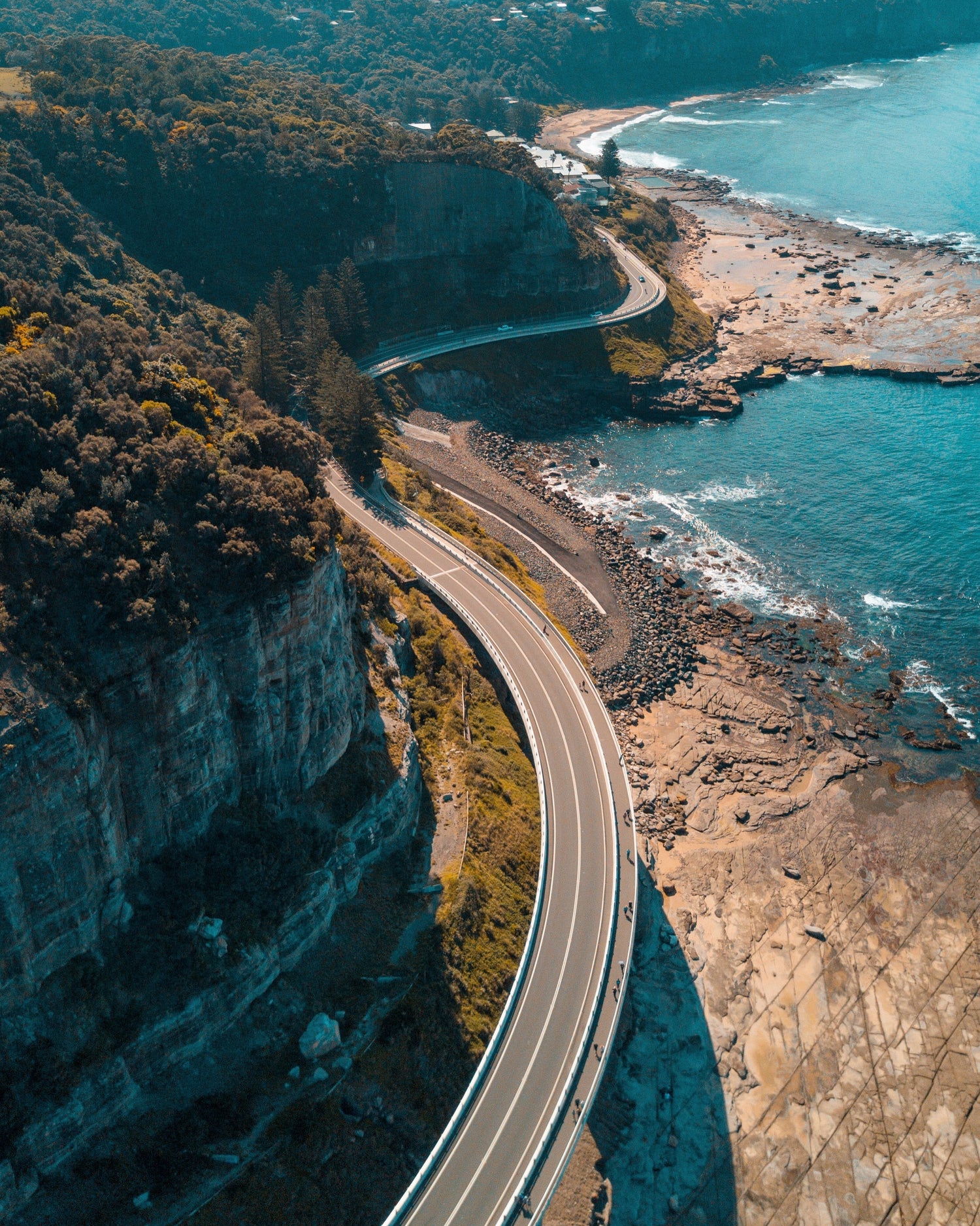 highway next to the ocean