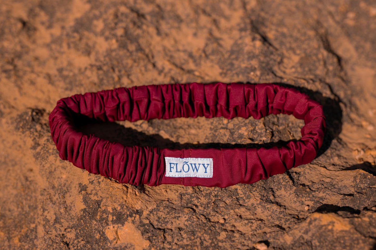 Burgundy Esther gym headband for women