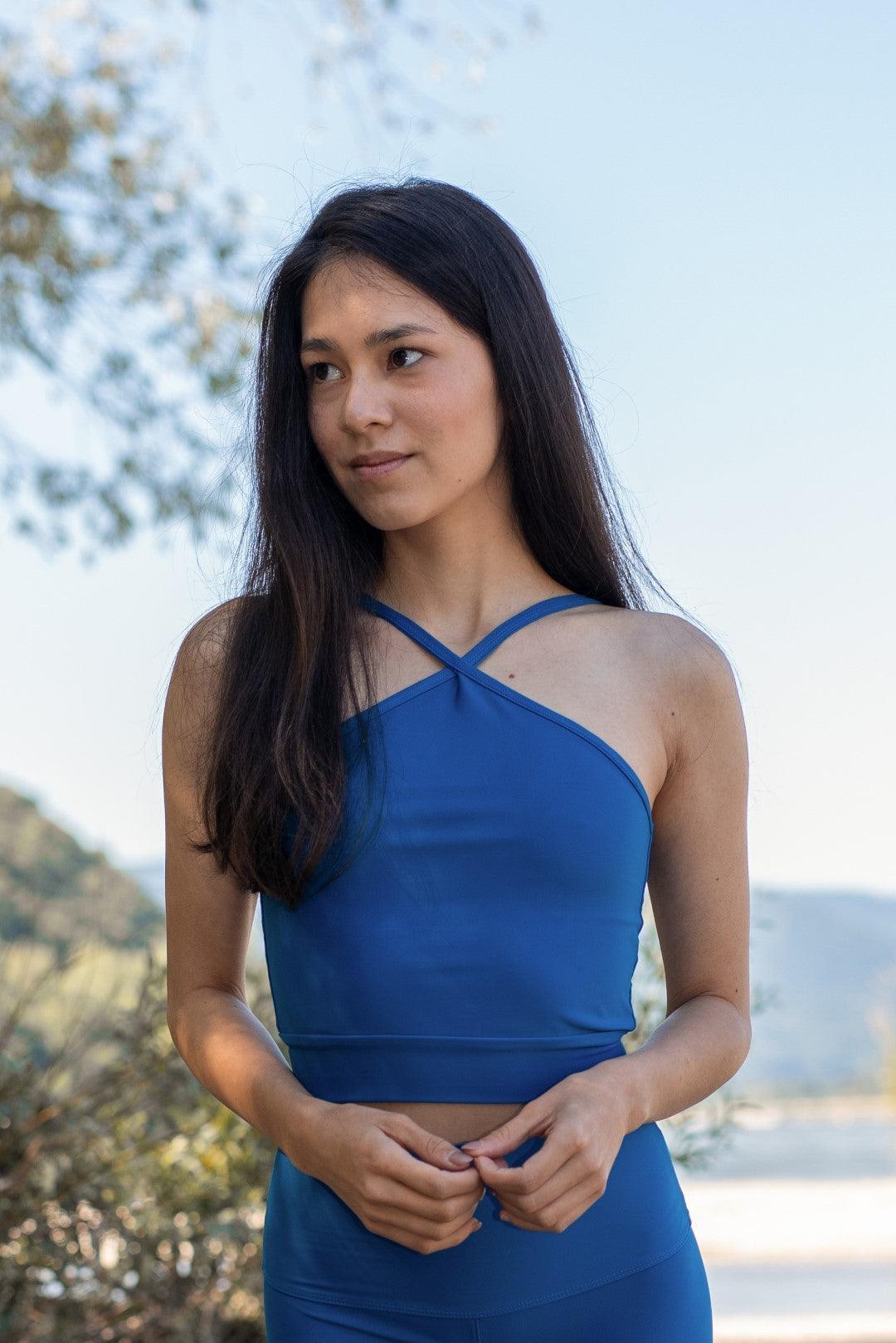 Blue Camilla cute workout top