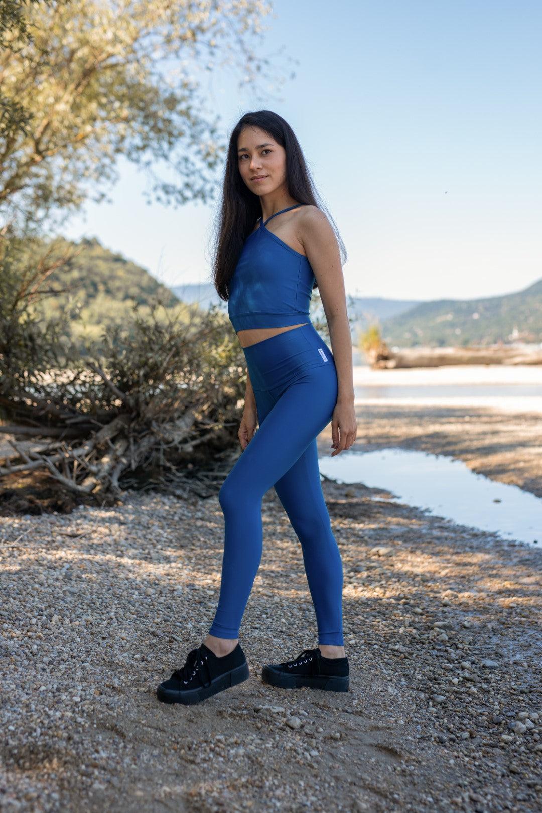 Blue Camilla hiking top