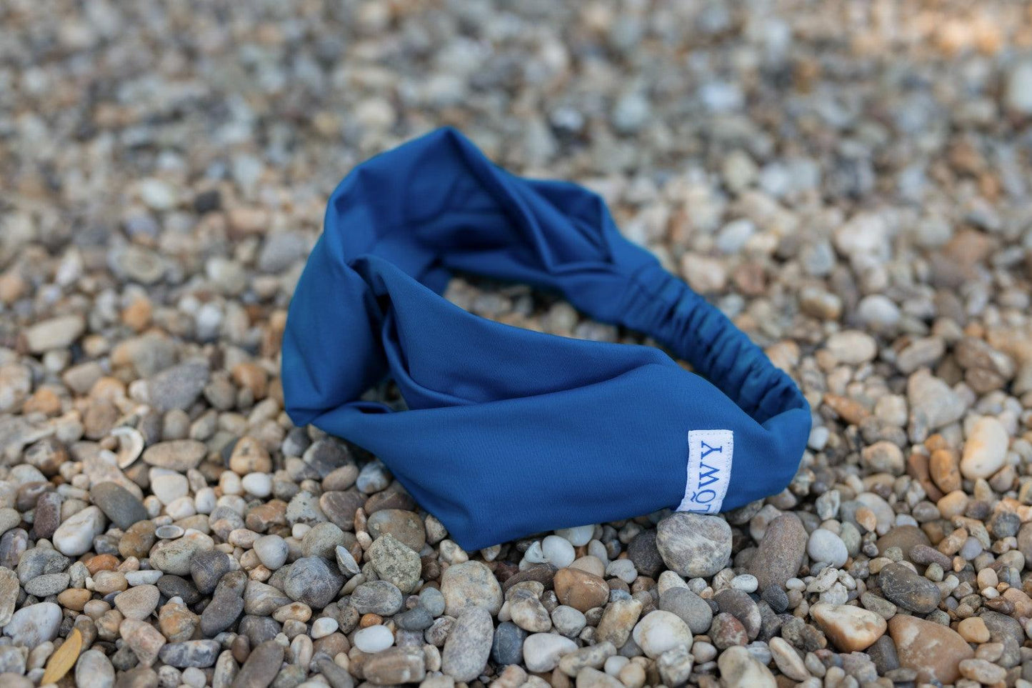 Blue Christie gym headband female