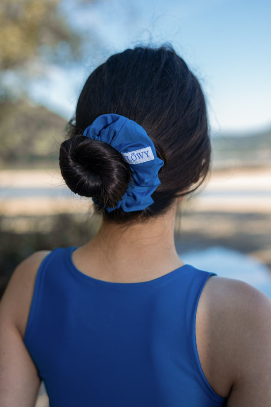 Blue Giselle Scrunchy