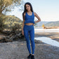 Blue Mercedes womens sportswear leggings