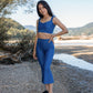 Blue Theresa Flared Activewear Pants