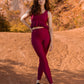 Burgundy Cornelia Hiking Top