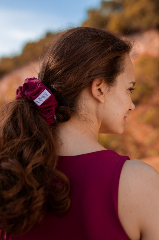 Burgundy Giselle Scrunchy