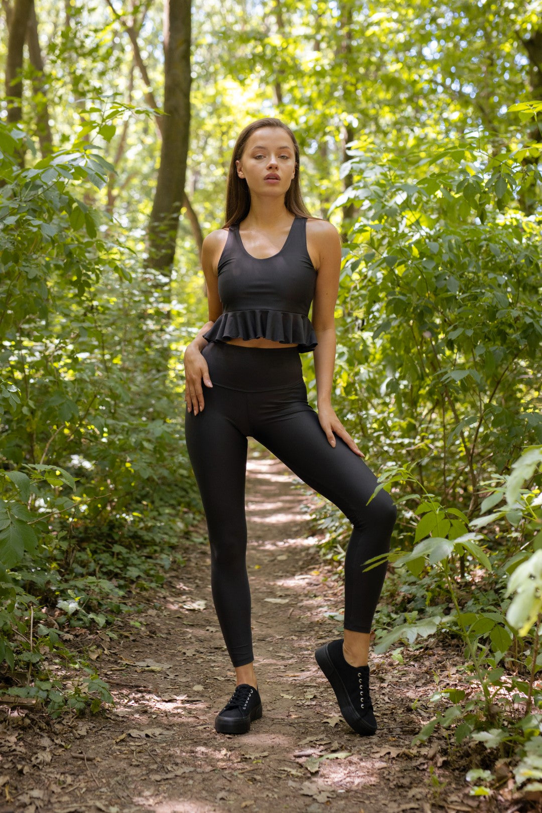 Gray Cornelia Hiking Top